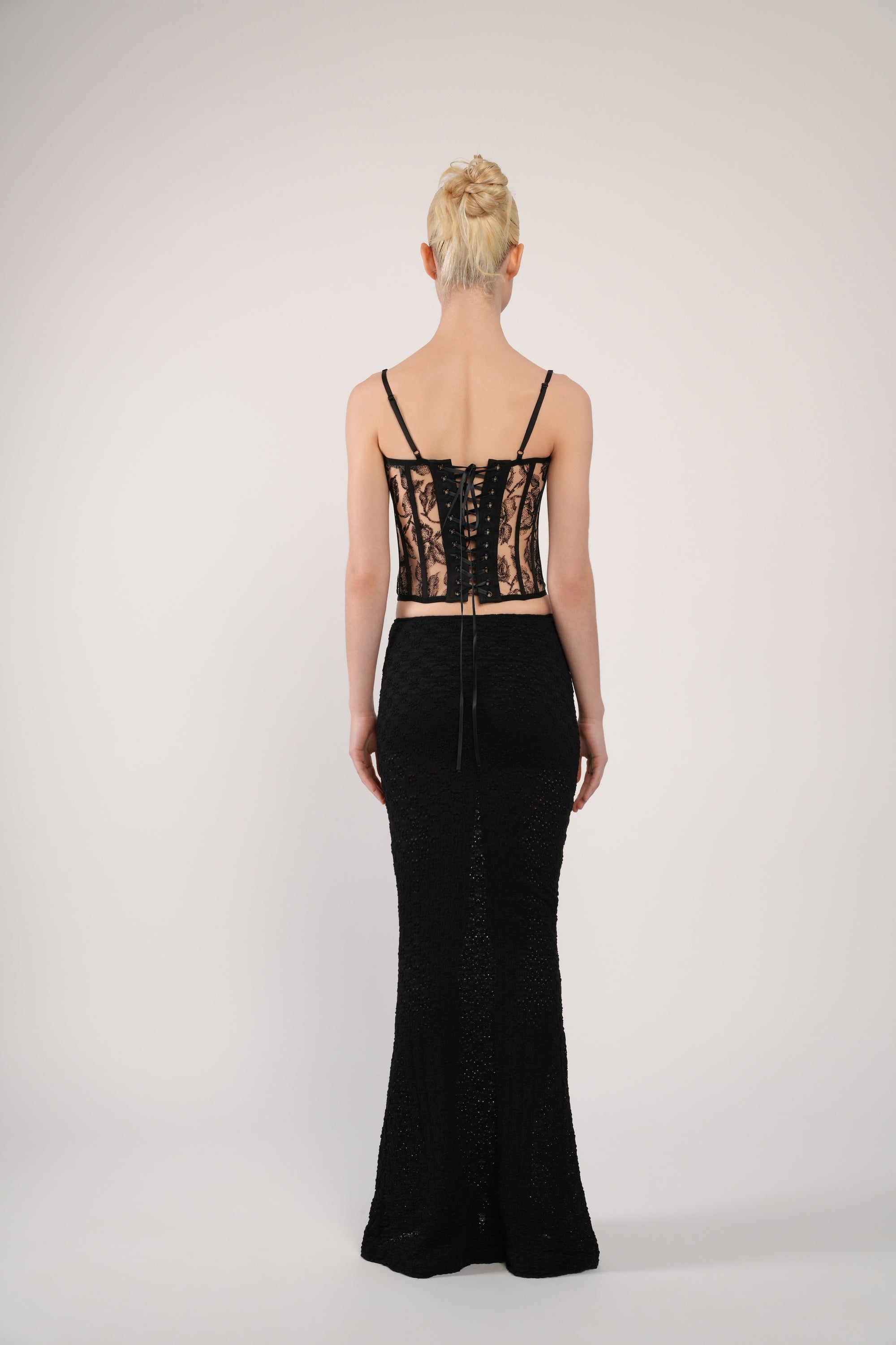 Sheer Lace Corset Top