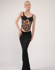 Sheer Lace Corset Top