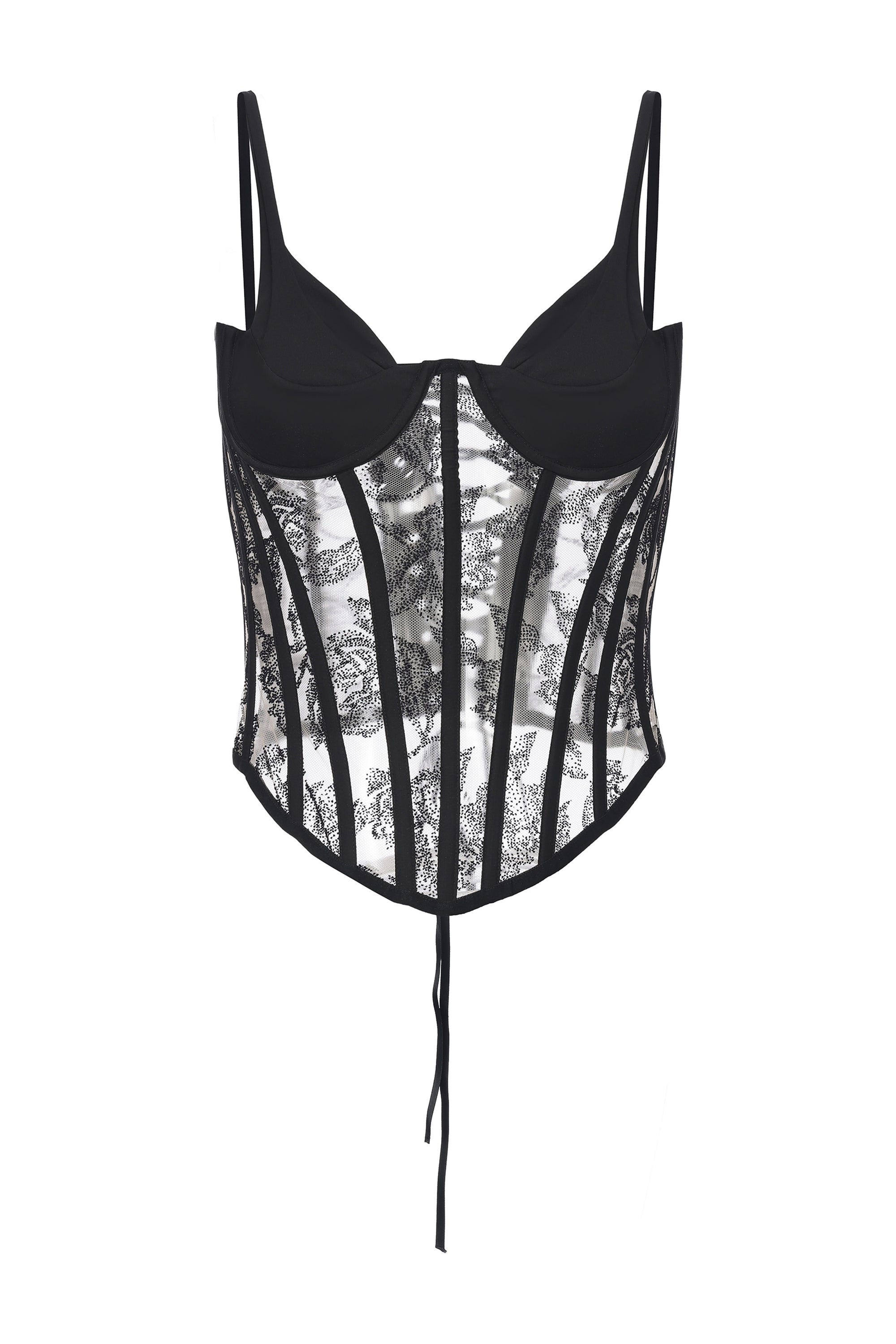 Sheer Lace Corset Top