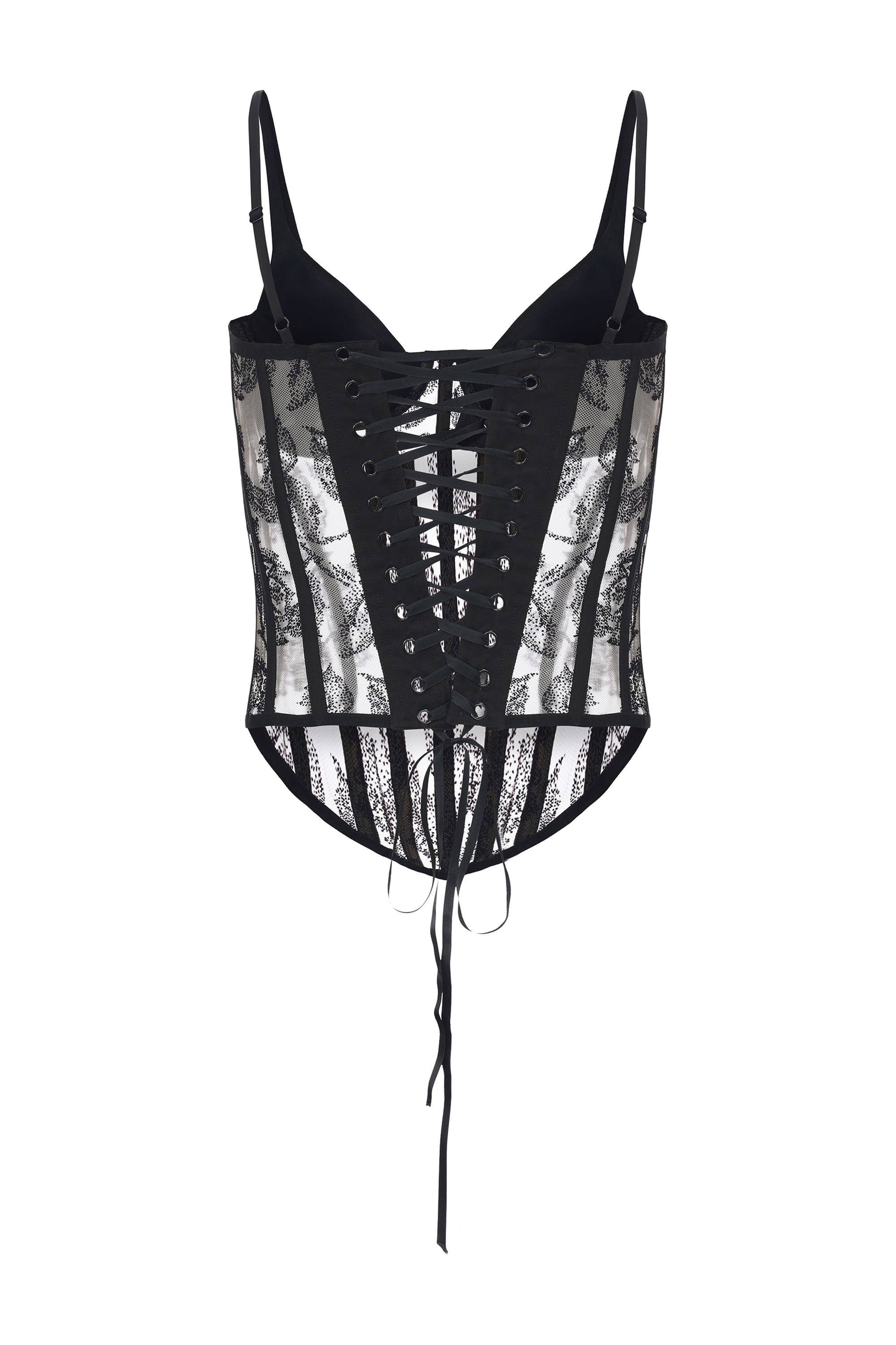 Sheer Lace Corset Top